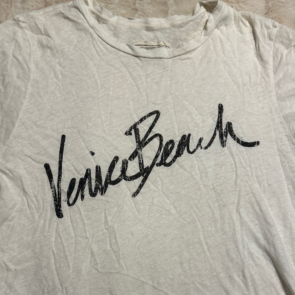 White Venice Beach Graphic T-Shirt